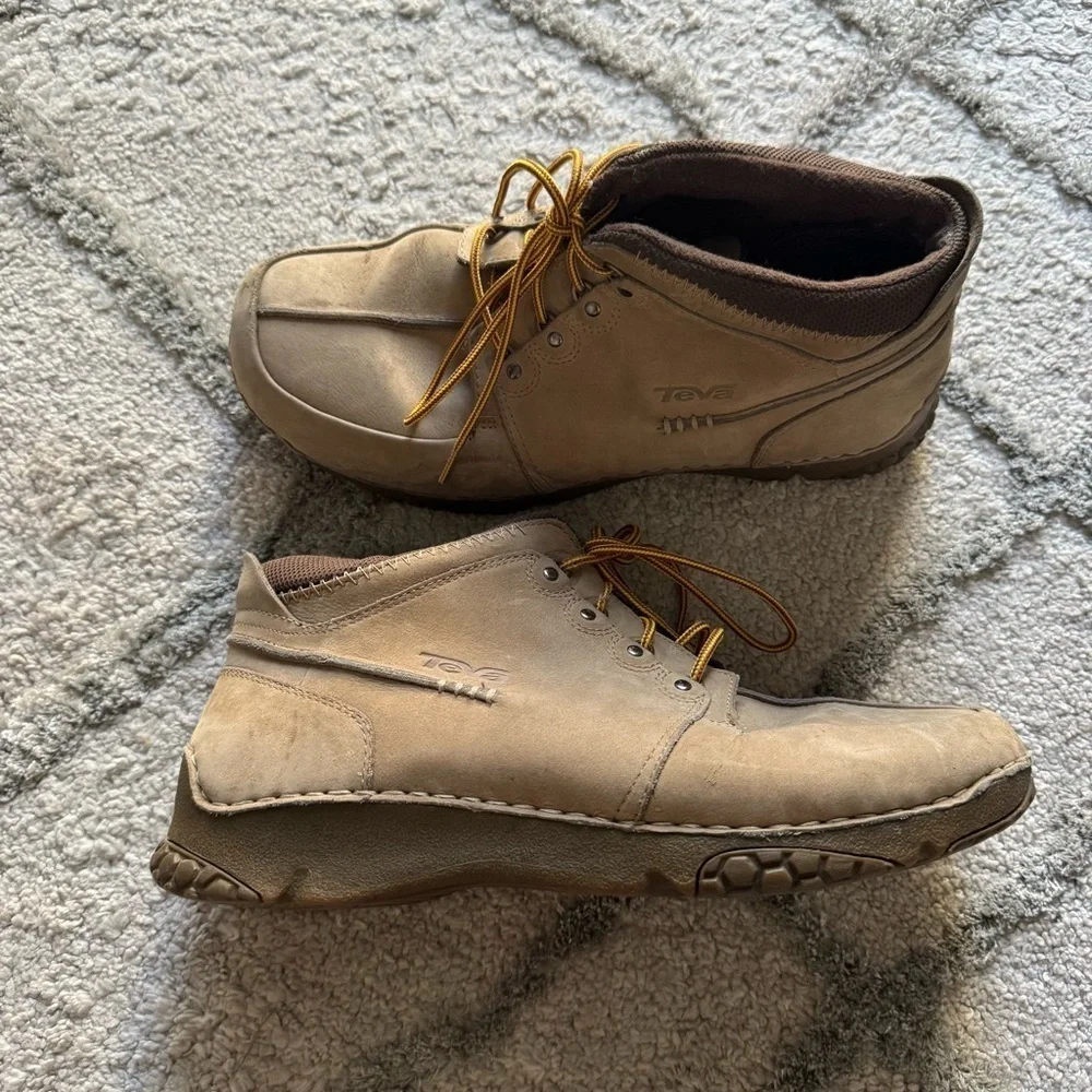 Teva chukka boots leather tan brown 6738 size 11